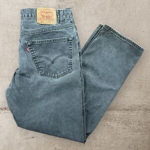 Vintage Levi's 550 Jeans Mens 38x34 Black Faded Relaxed Fit Skate Baggy Y2K 2000